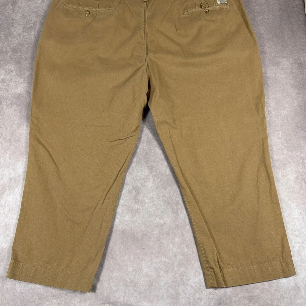 Polo Ralph Lauren Bedford Chino Classic Cotton Twill Pants 50B 30 Khaki Tan Mens